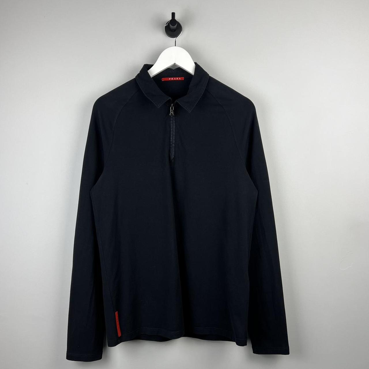00’s Prada Sport Logo Polo Shirt LS (L)