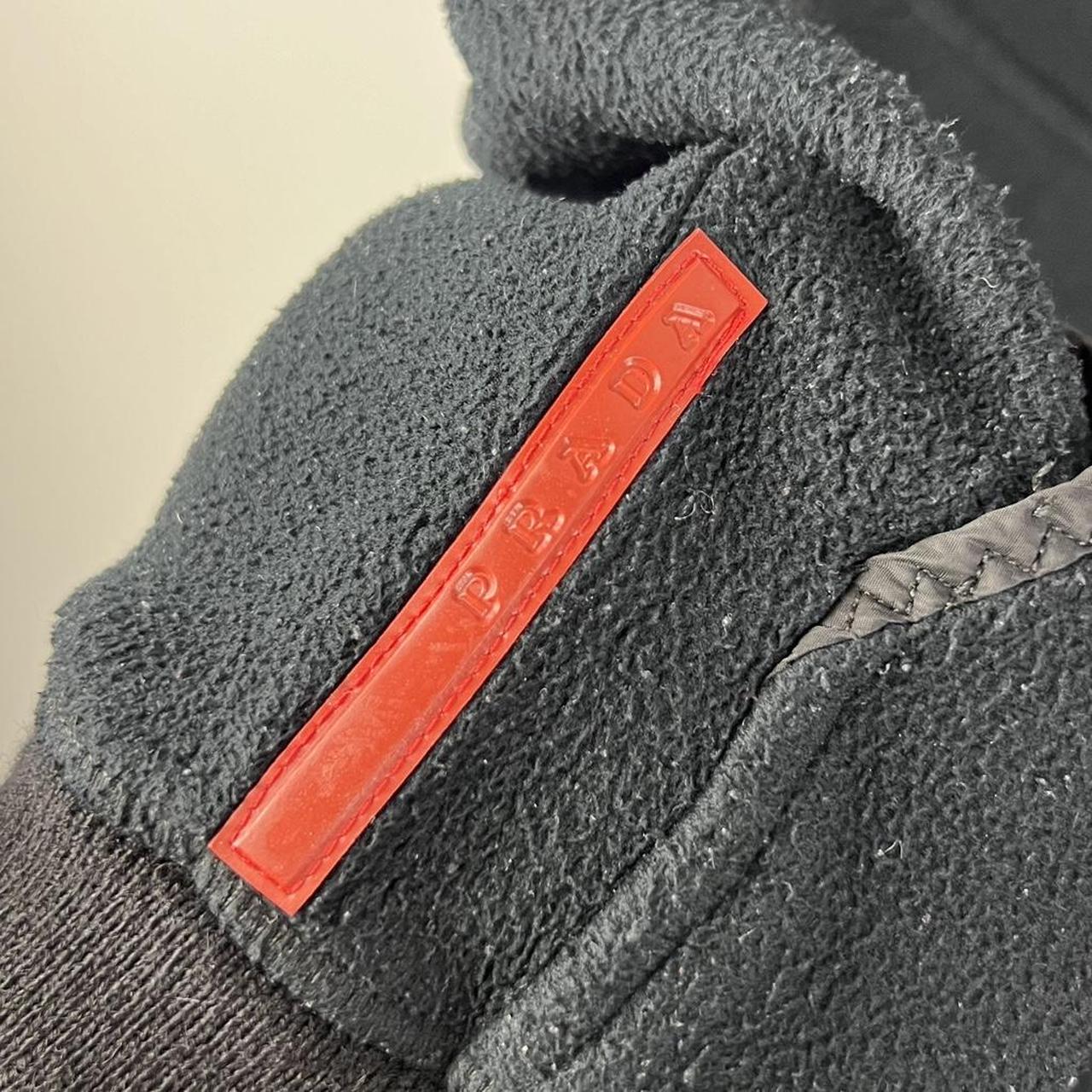 00’s Prada Red Tab Fleece Bomber Jacket (S)