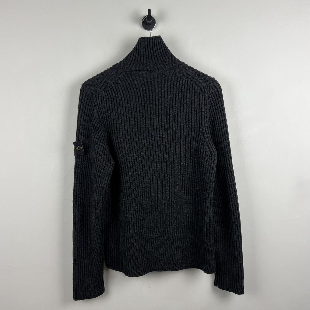 Stone Island Ribbed Knit Zip Jumper (M)