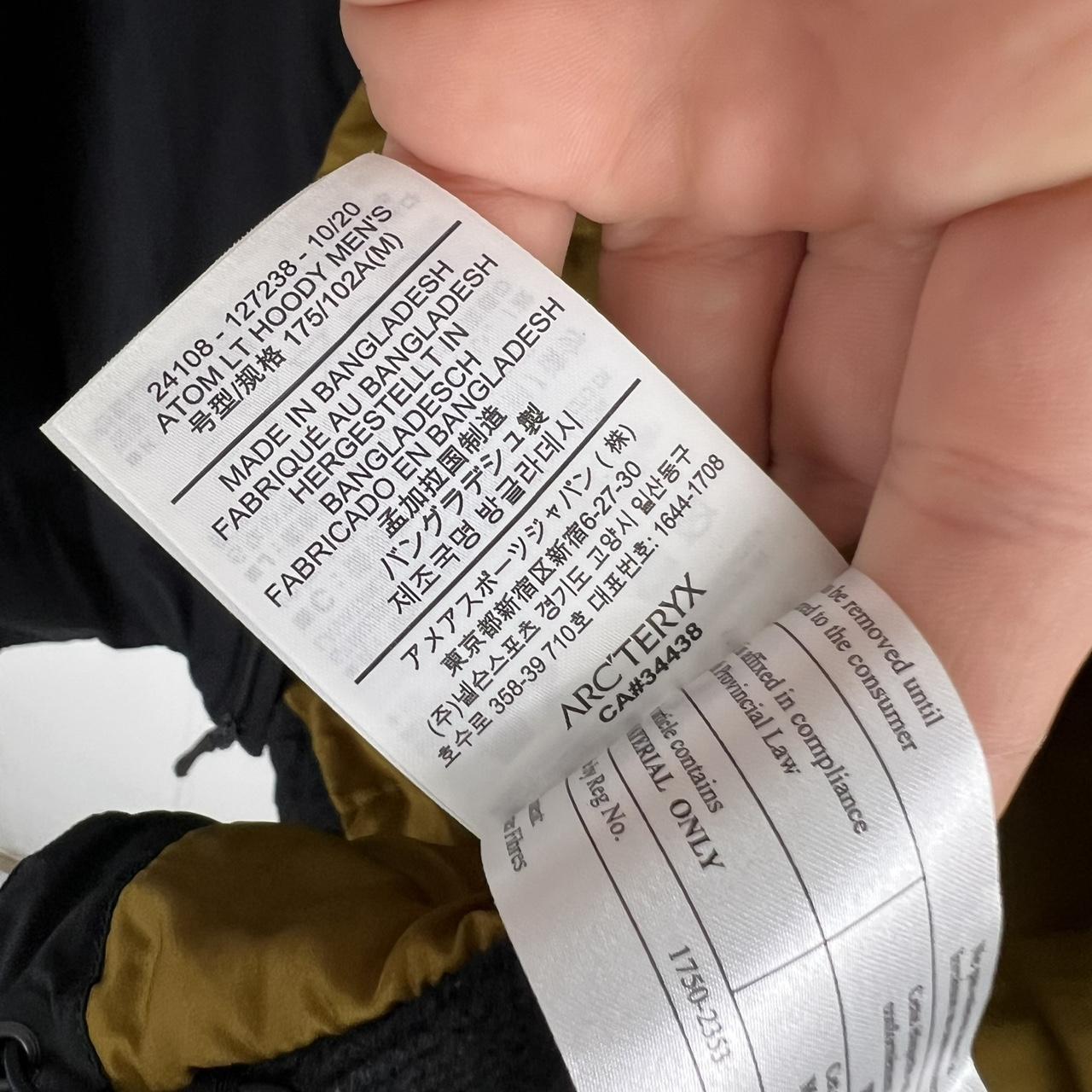 Arcteryx 24k Atom LT Jacket (M)
