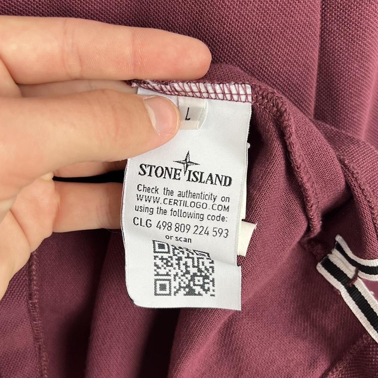 Stone Island L/S Polo Shirt (L)