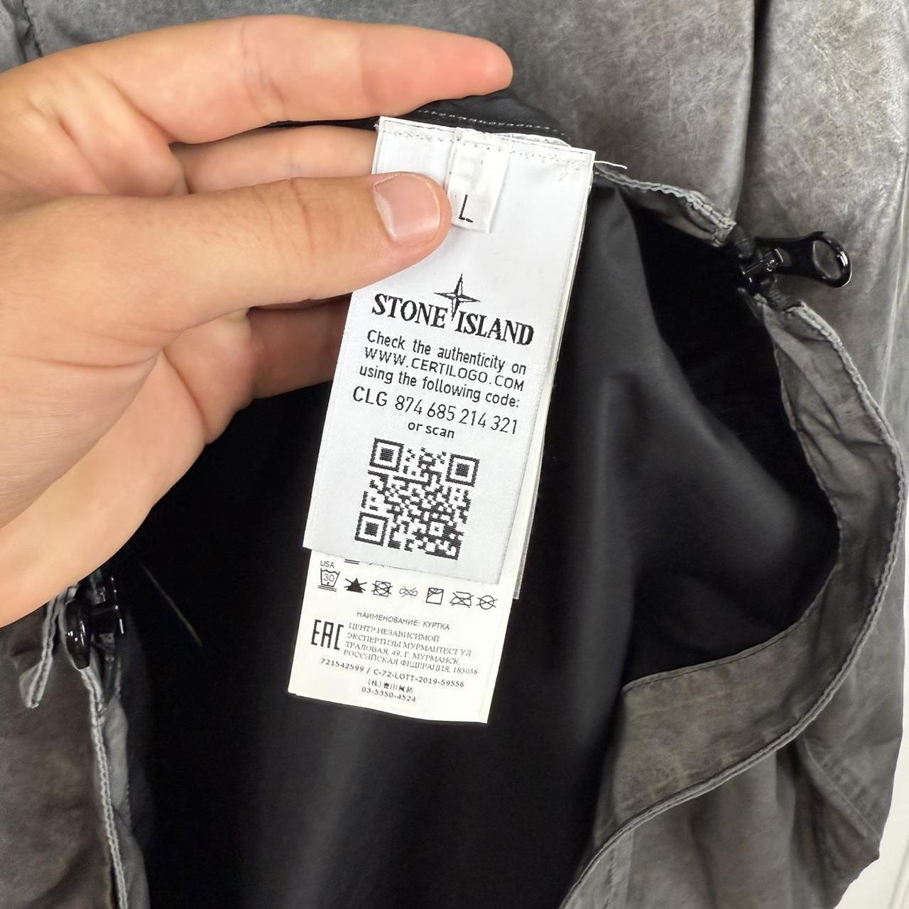 Stone Island Plated Dust Reflective Parka Jacket (L)