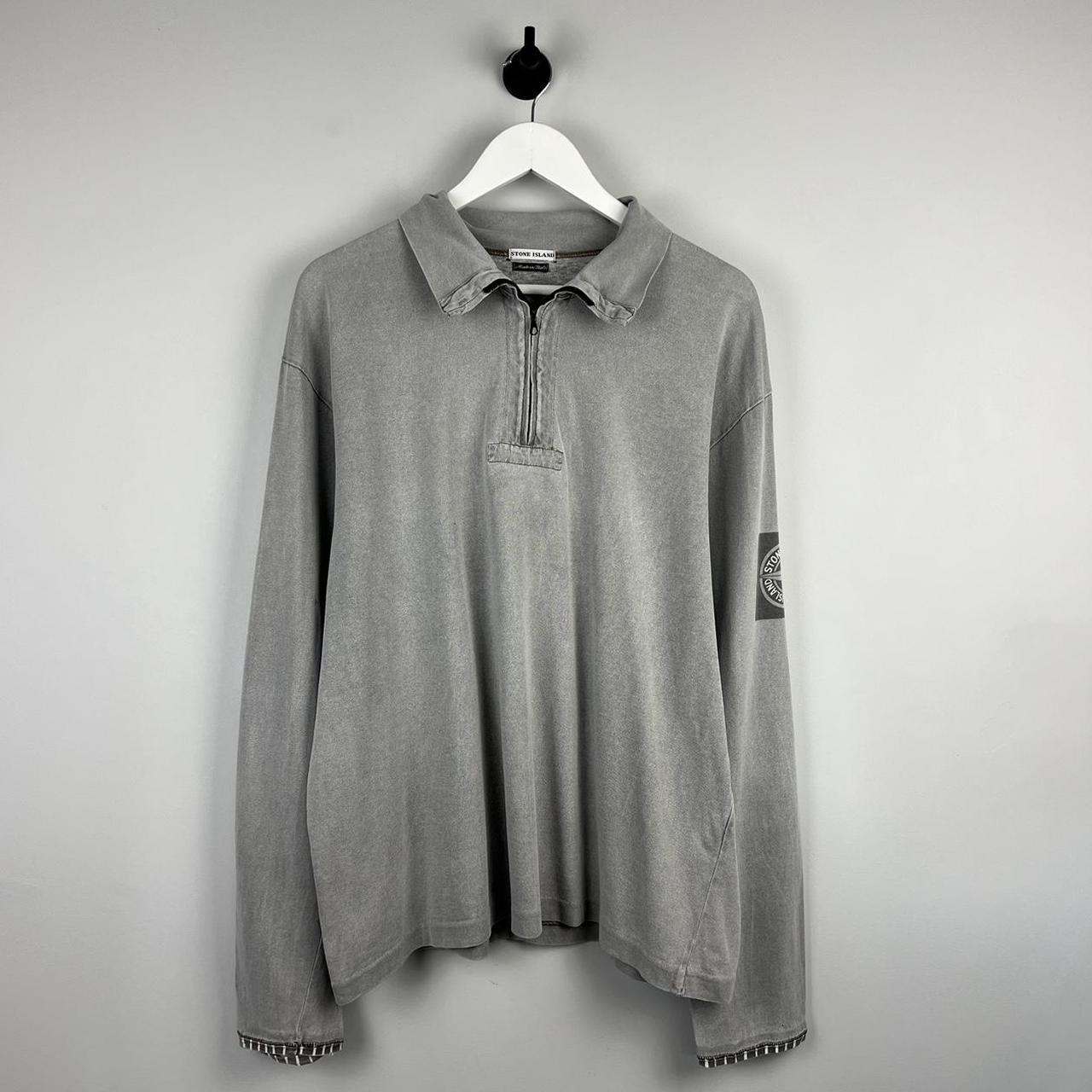 00’s Stone Island Logo Q Zip Jumper (XL)