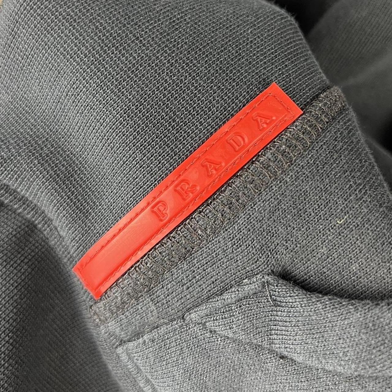 00’s Prada Red Tab Logo Hoodie (L)