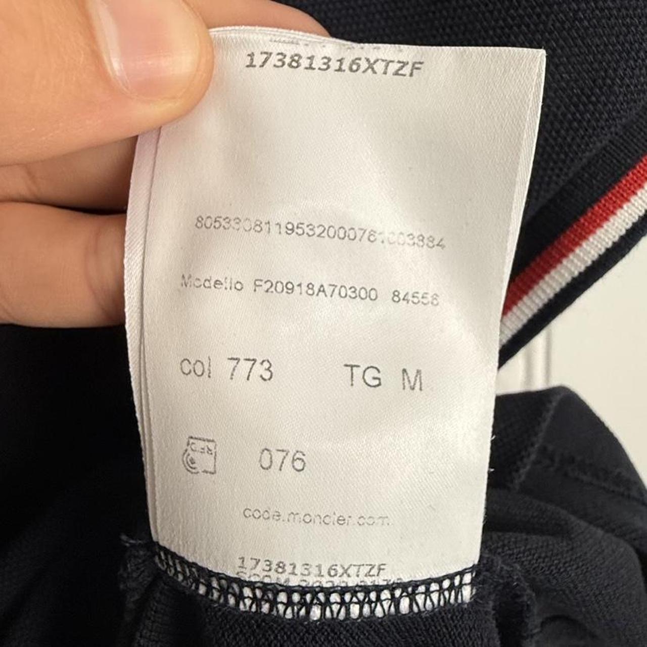 Moncler Polo Shirt Navy Blue