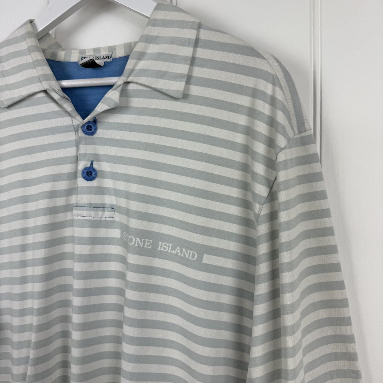 2000’s Stone Island Striped Polo (XXL)
