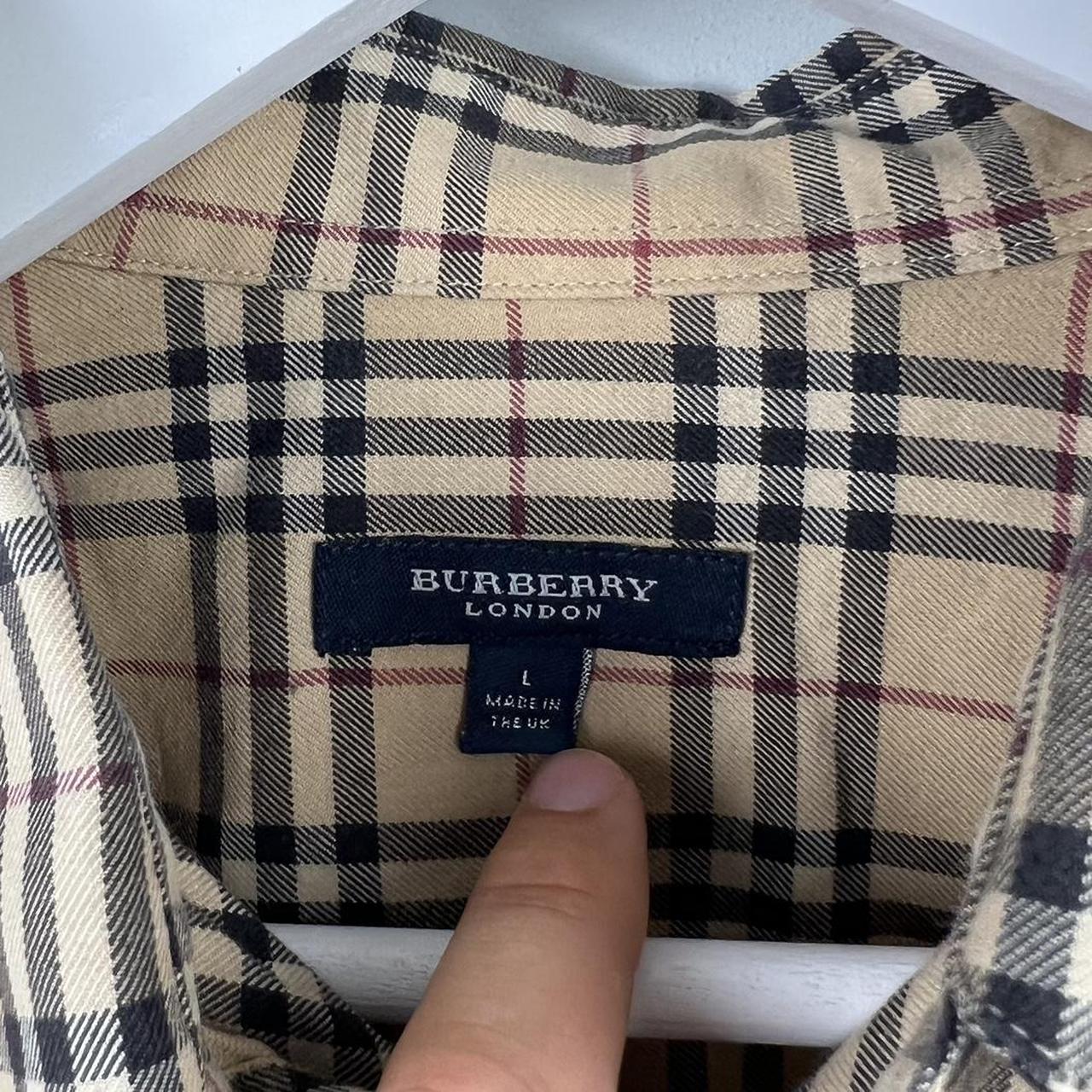 90s Burberry S/S Nova Check Shirt (L)
