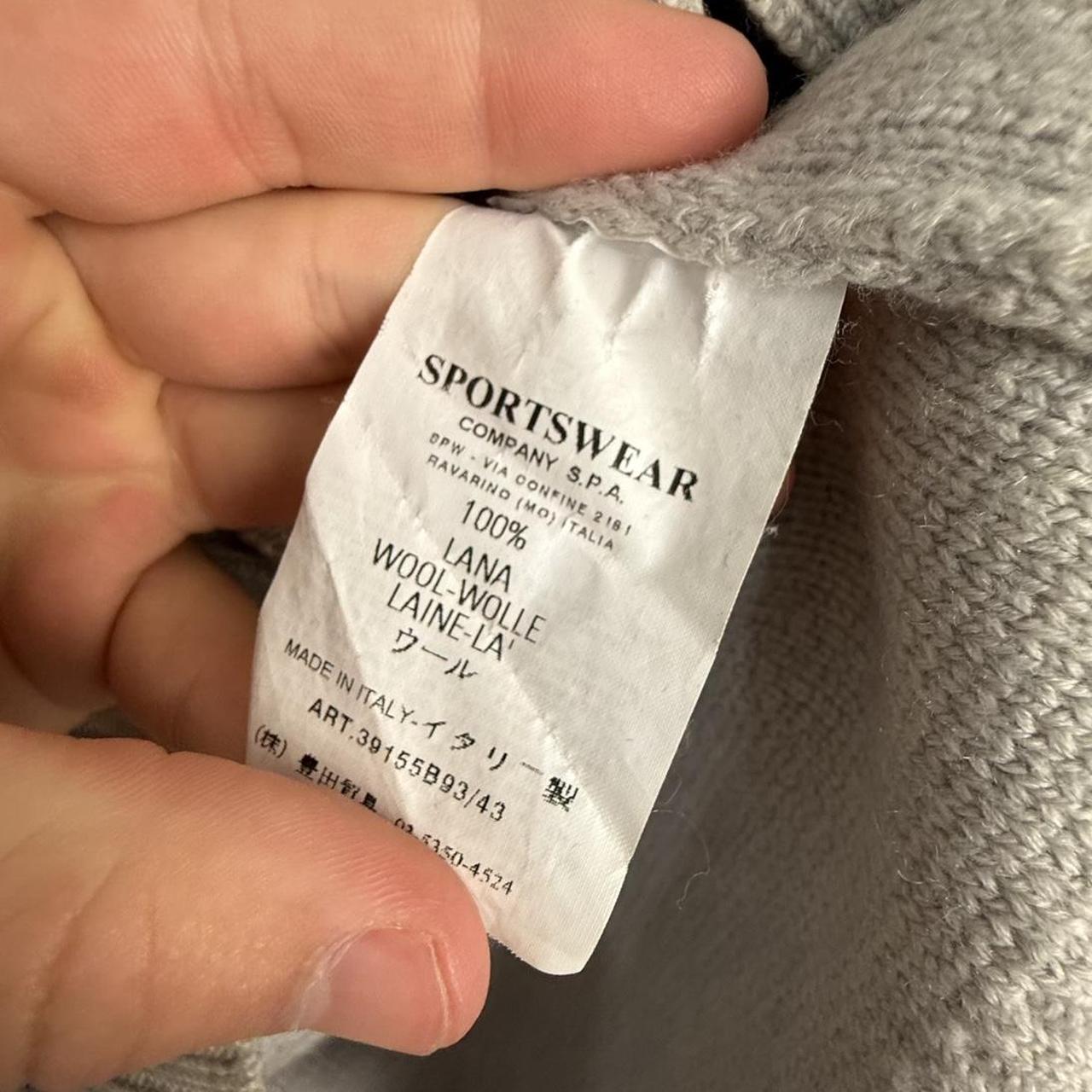 Stone Island Zip Up Knit Jumper (M)