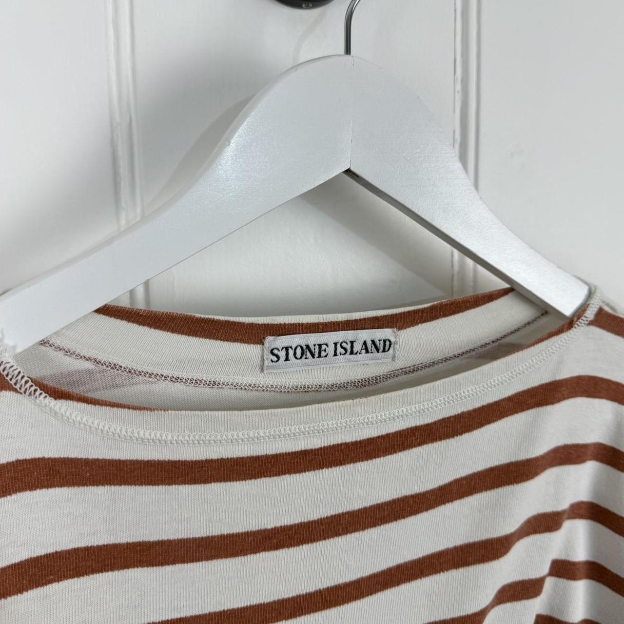 1980’s Stone Island Striped Long Sleeve T Shirt (L)