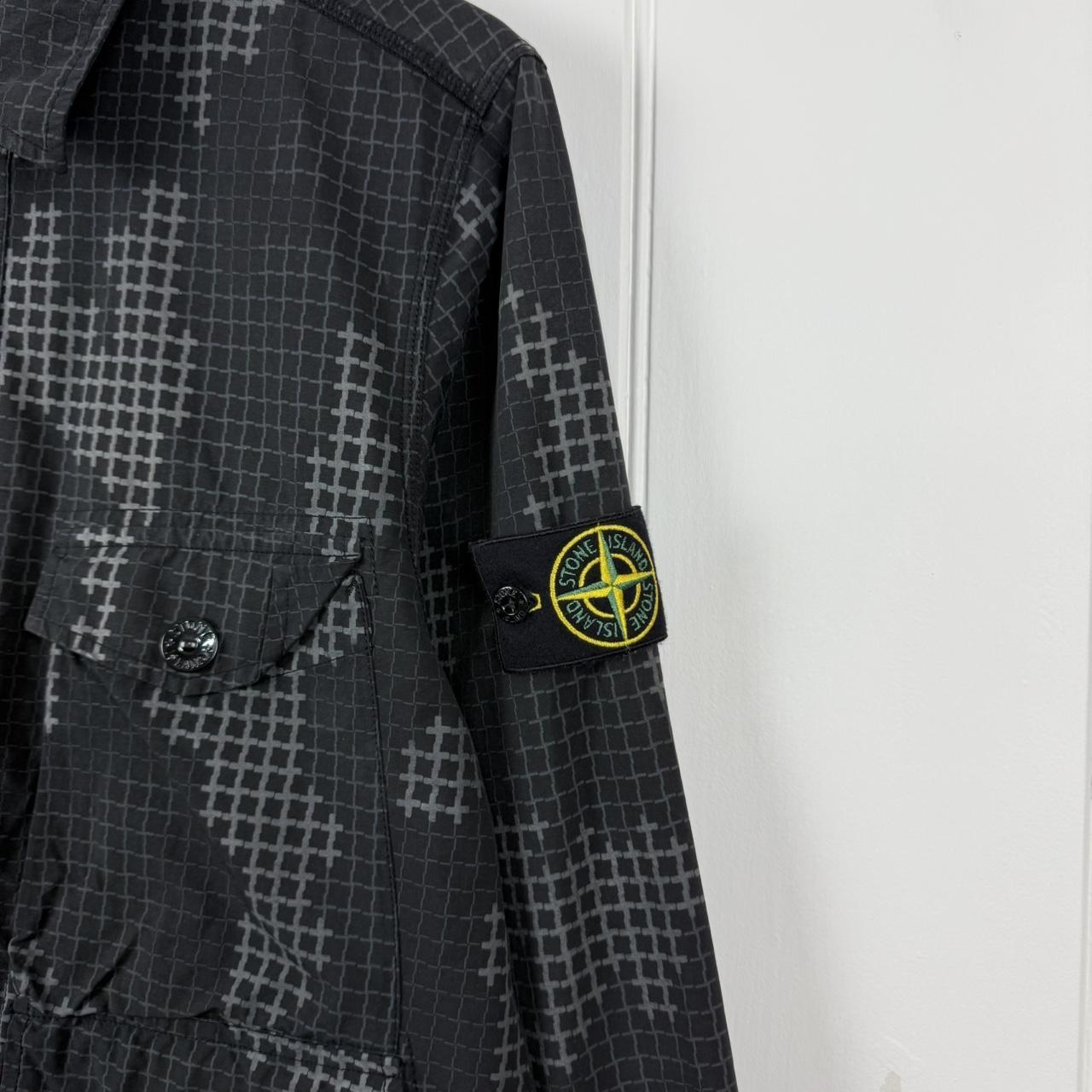 Stone Island Grid Check Camo Shirt (M)