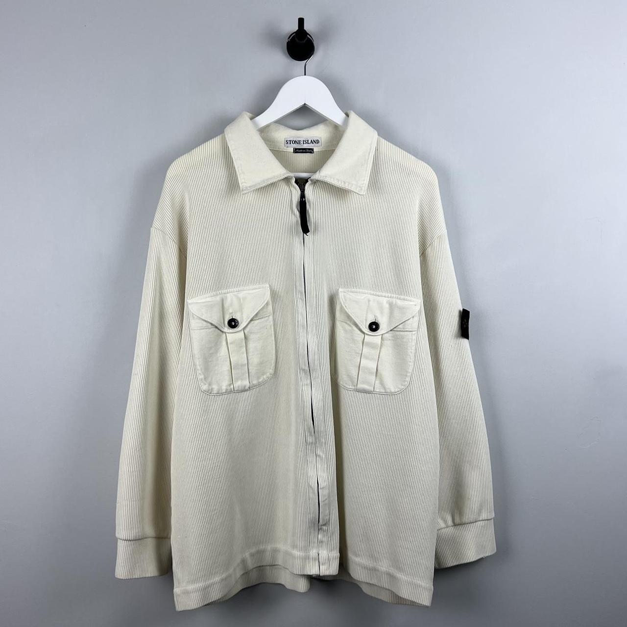 2000’s Stone Island Ribbed Collared Jacket (XL)