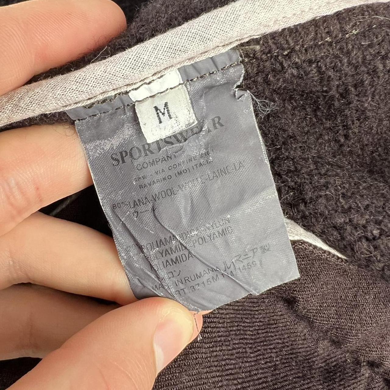 00’s Stone Island Compass Logo Heavy Knit Hoodie (M)