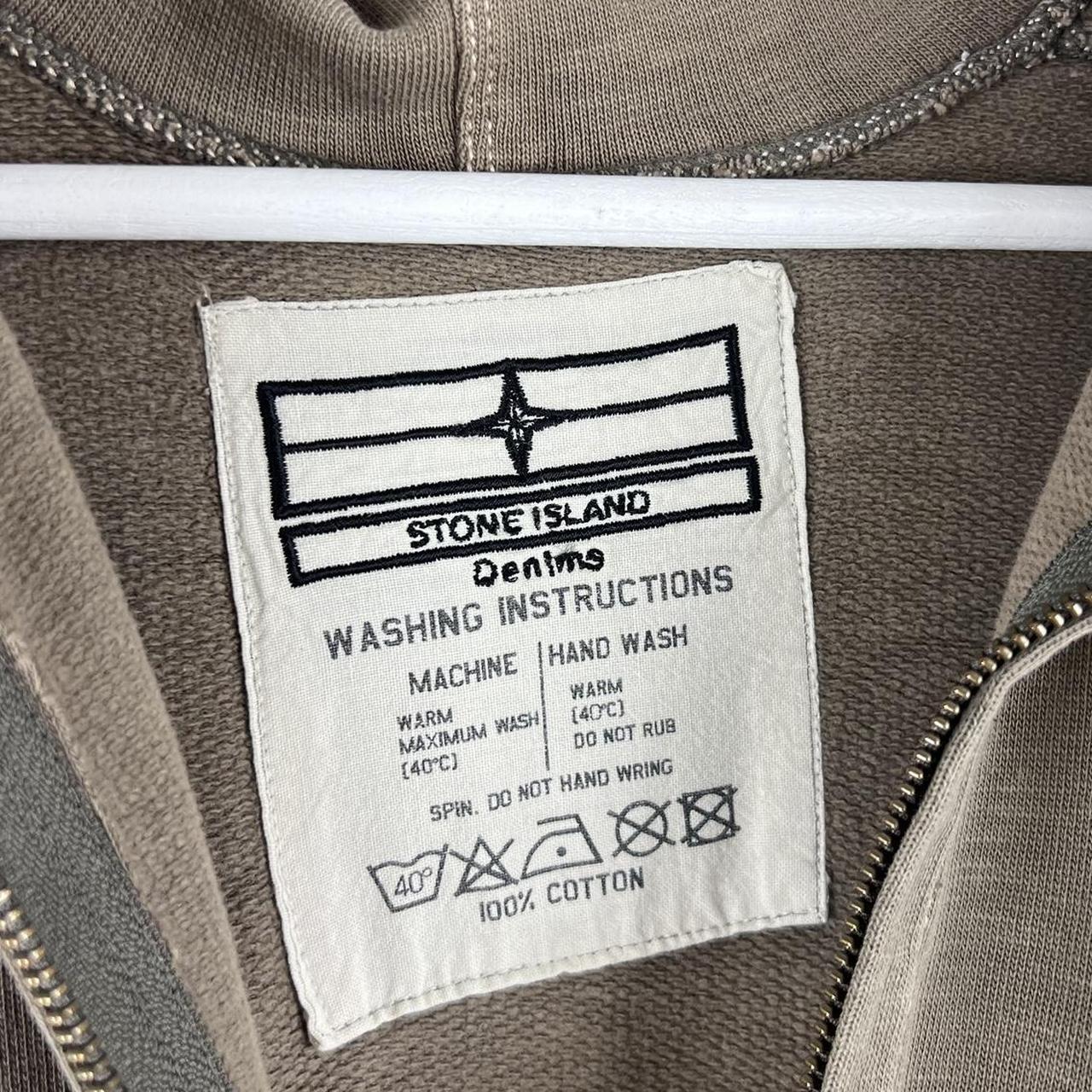 Stone Island Denims Logo Zip Hoodie (M)
