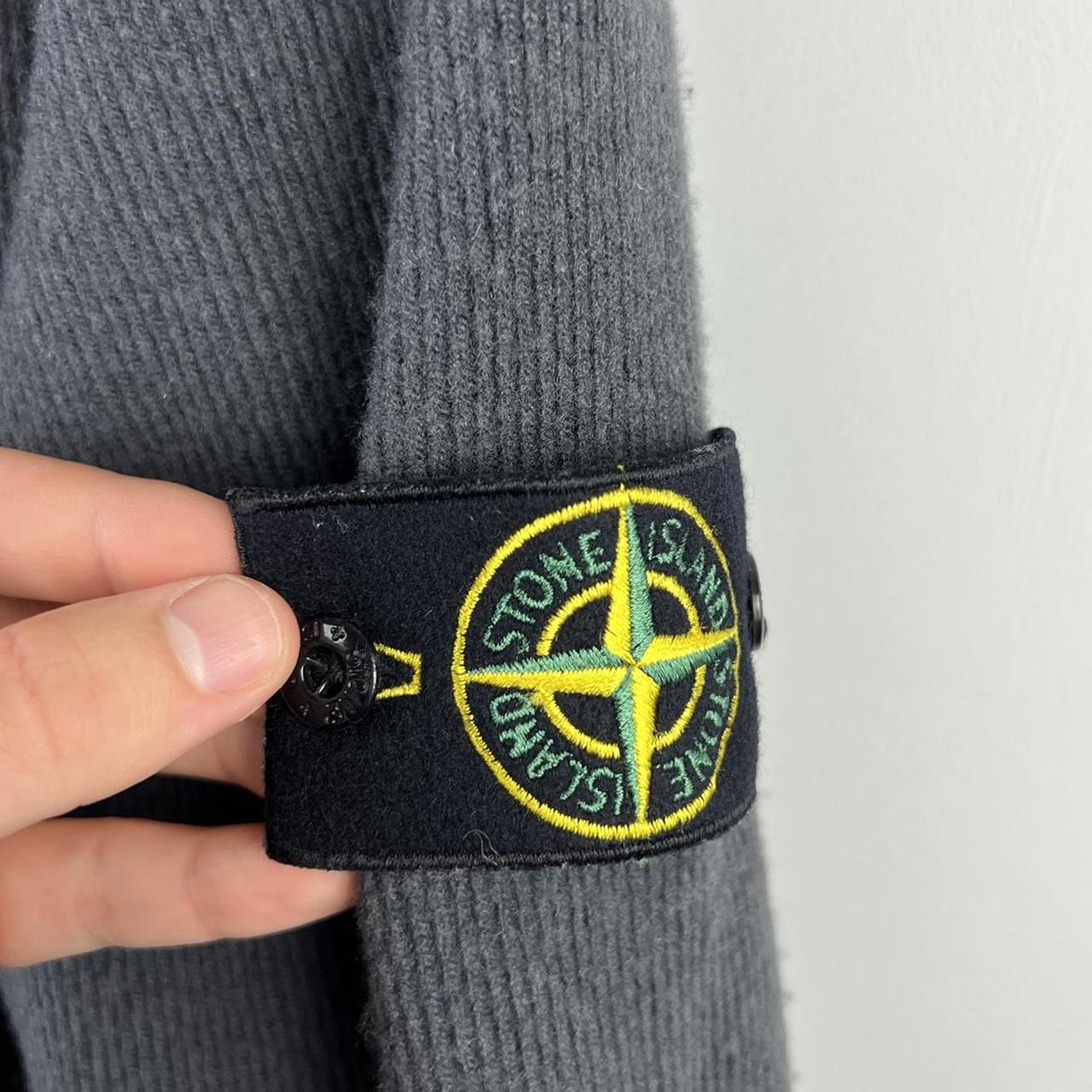 00’s Stone Island Ribbed Mock Neck Knit Jumper (M/L)