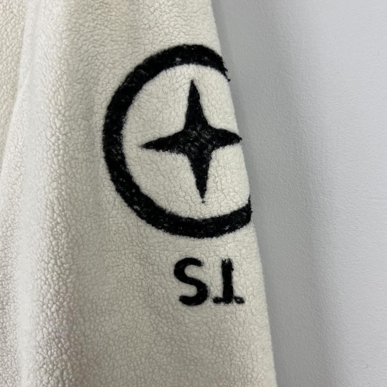 Stone Island Denims Logo Quarter Zip Jumper (XL)