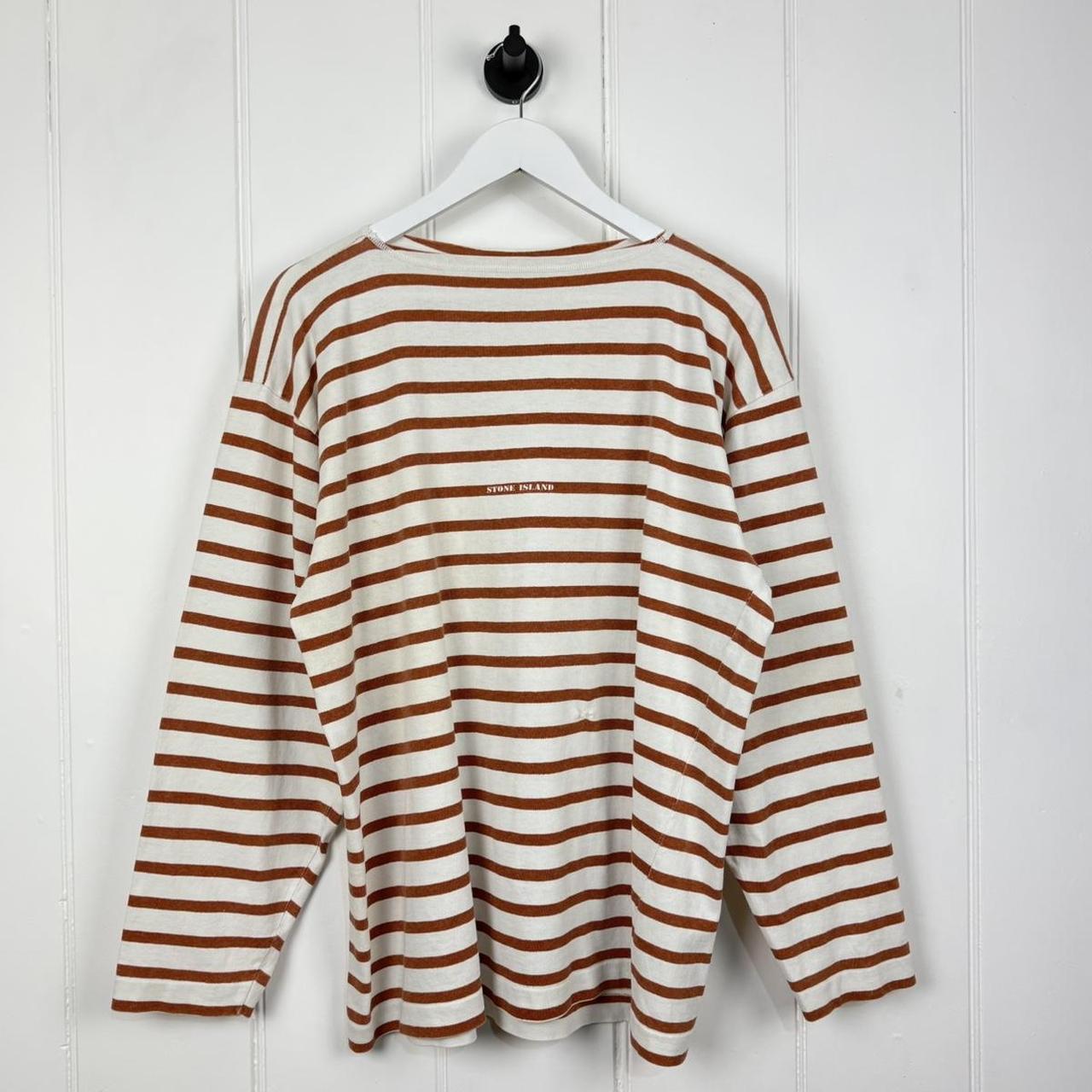 1980’s Stone Island Striped Long Sleeve T Shirt (L)