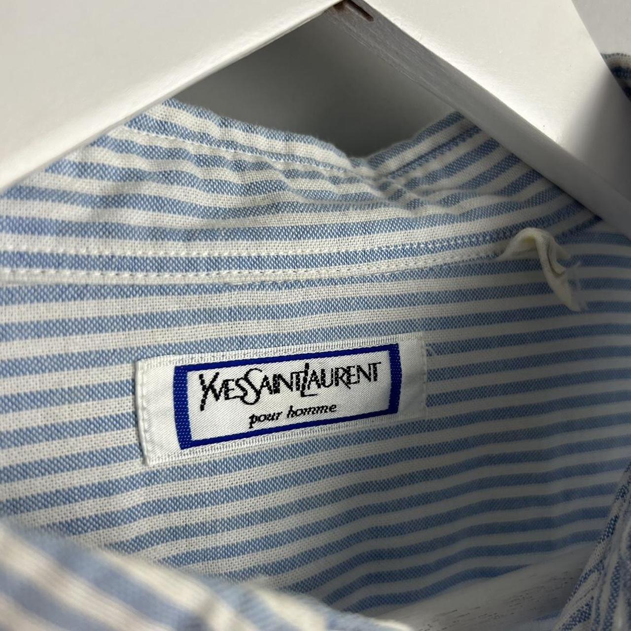 YSL Pinstriped LS Shirt (L)