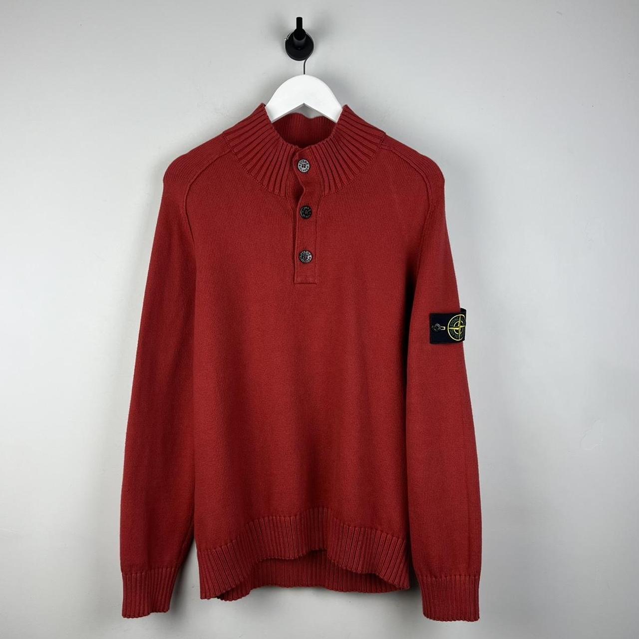 00's Stone Island Button Up Jumper (L)