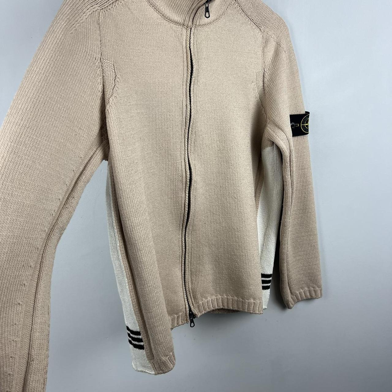 Stone Island Zip Up Knit Jumper (M)