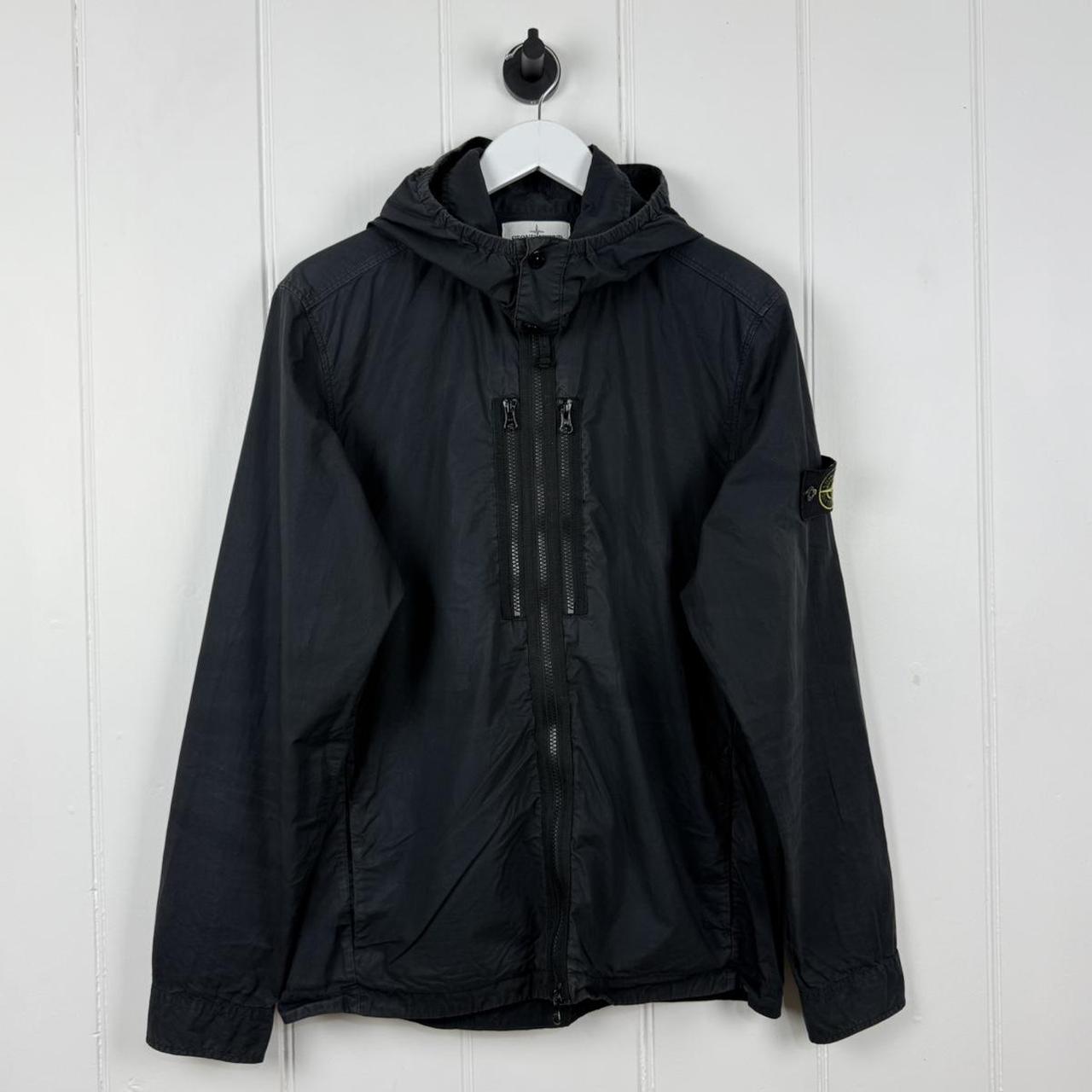 Stone Island Zip Canvas Hooded Jacket (L)