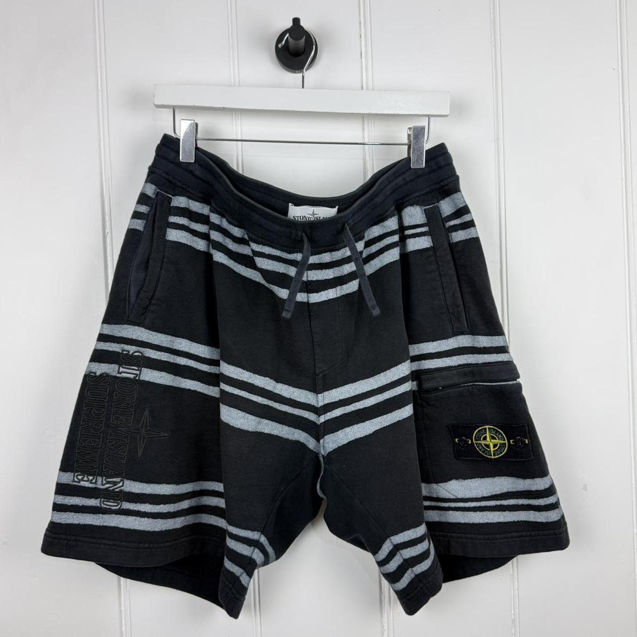 Stone Island x Supreme Striped Shorts (M)