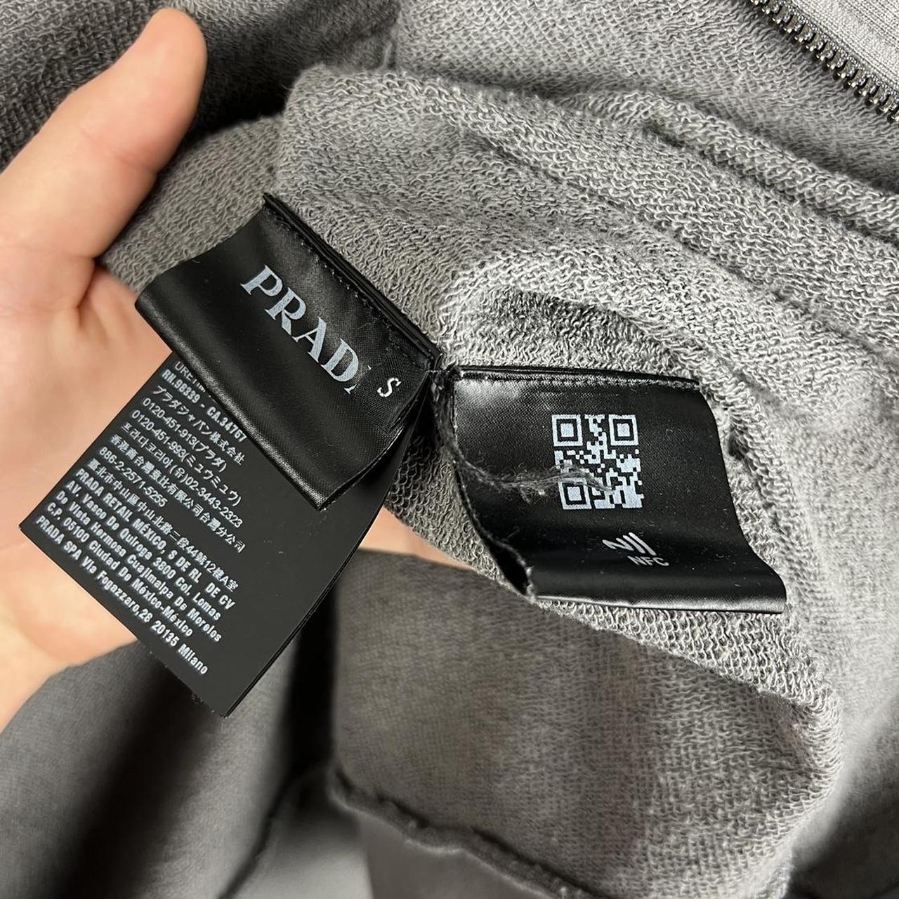 Prada Sport Logo Zip Hoodie (S)