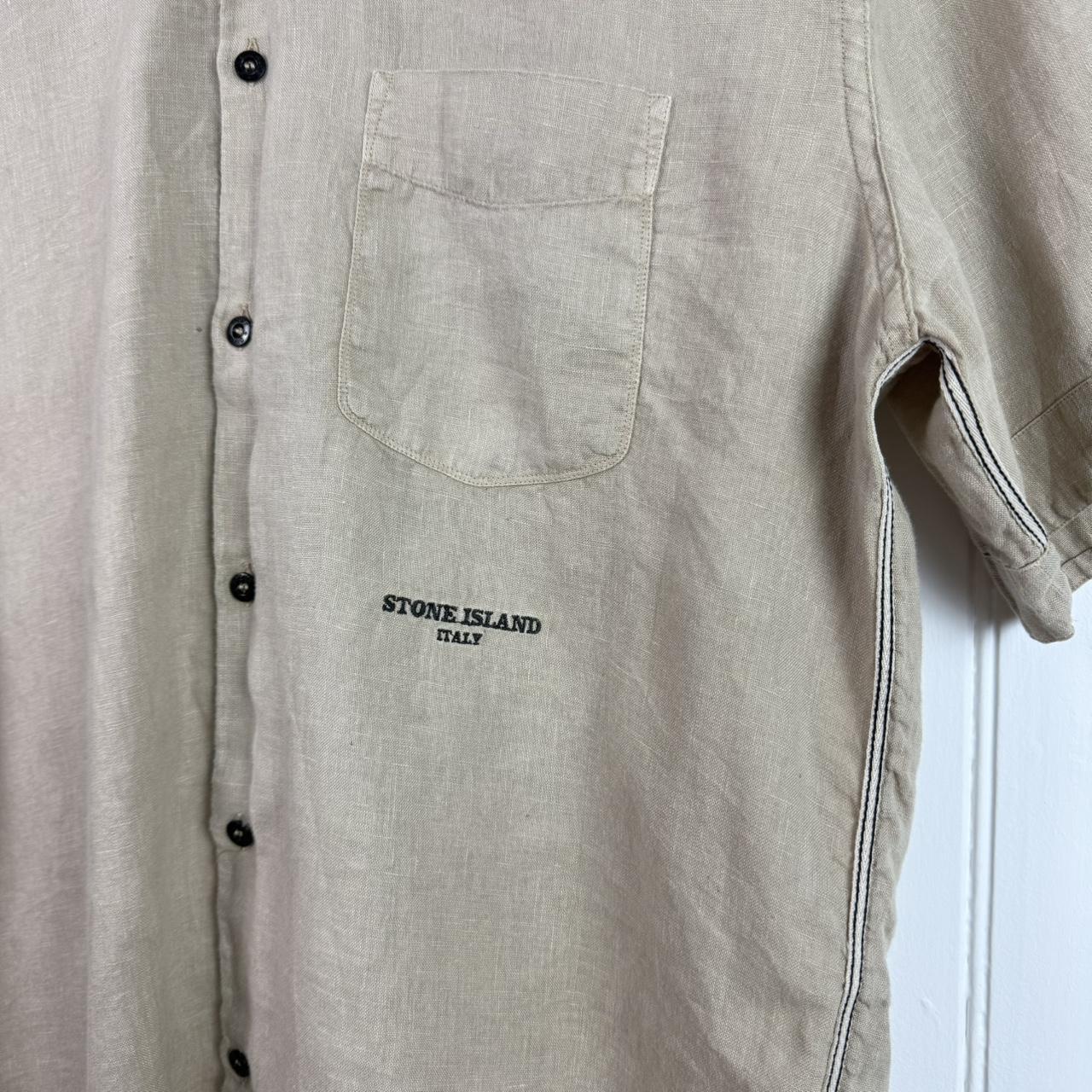 00s Stone Island Linen Shirt (L)