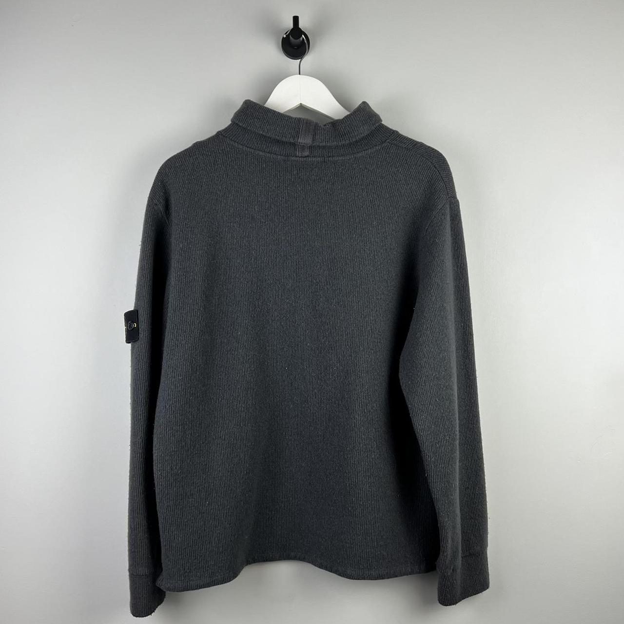 00’s Stone Island Ribbed Mock Neck Knit Jumper (M/L)