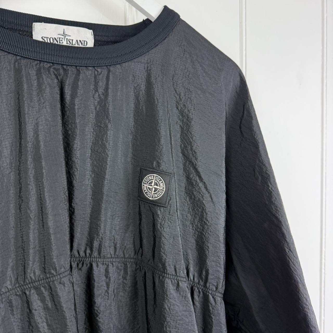 Stone Island Compass Logo Nylon Pullover Jumper (XL)