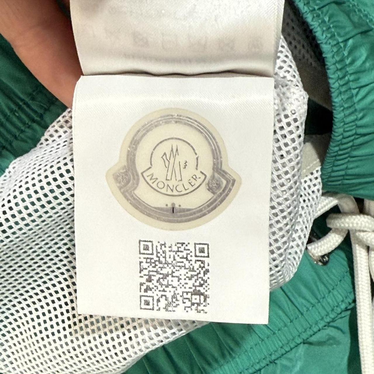Moncler Logo Shorts Teal blue (XL)