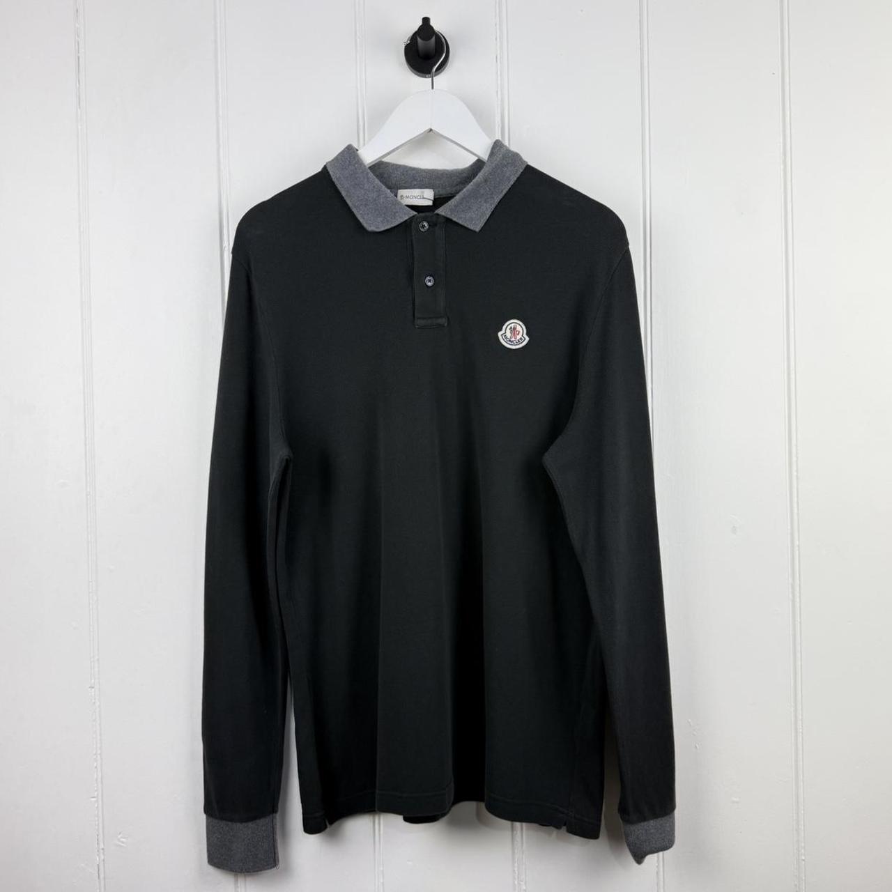 Moncler Longlseeve Polo Shirt (L)
