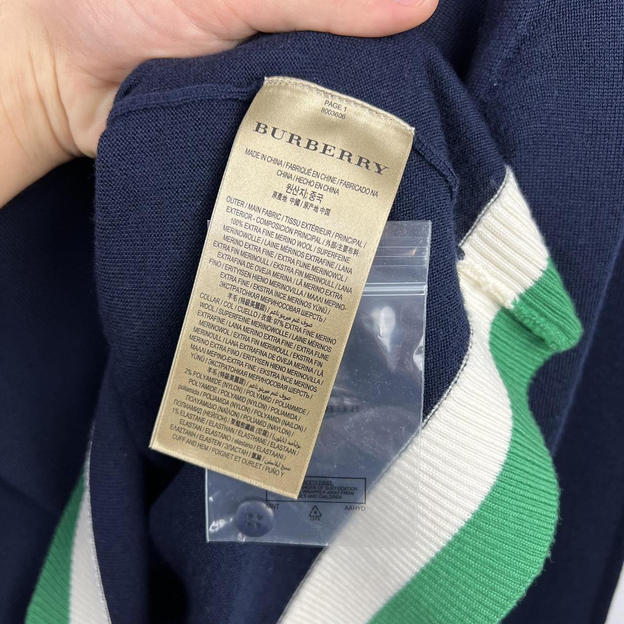 Burberry Logo Knitted Polo Shirt (M)