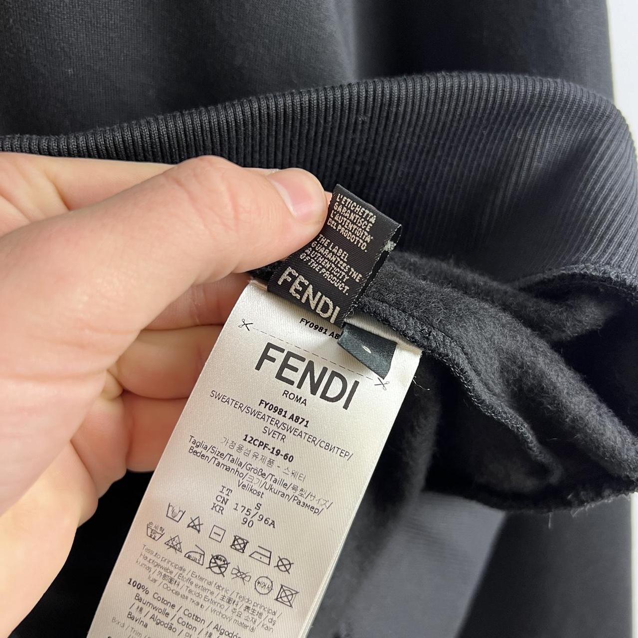 Fendi Rubberised Logo Hoodie (S)
