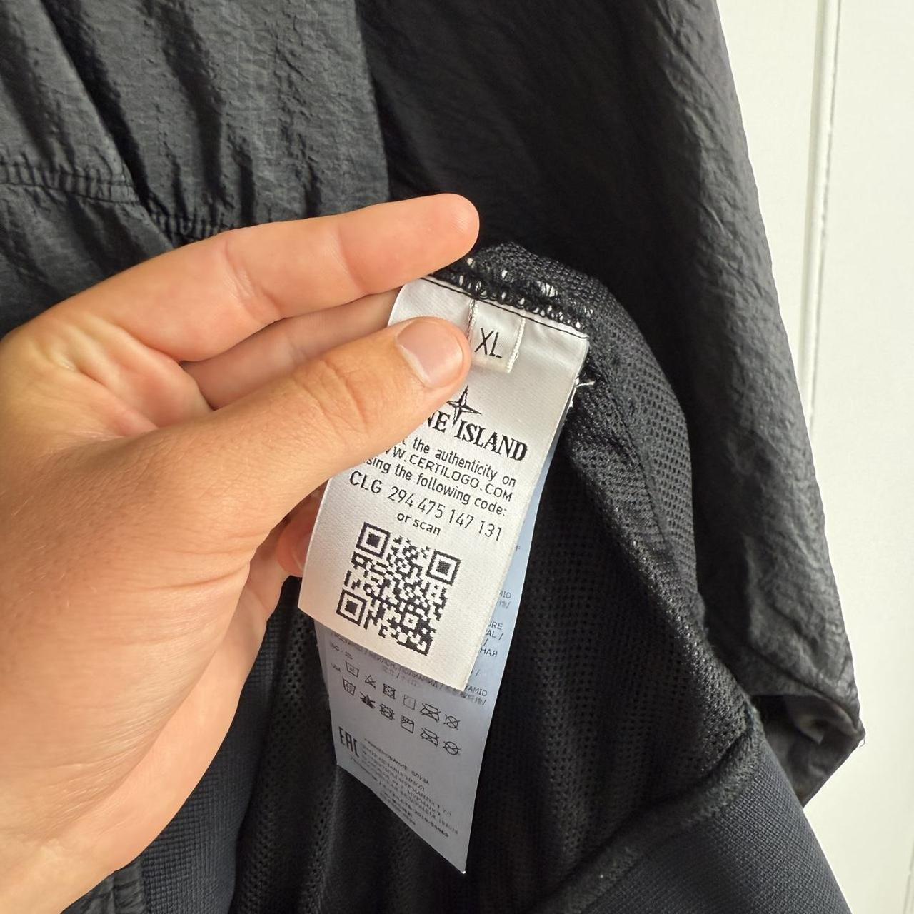 Stone Island Compass Logo Nylon Pullover Jumper (XL)
