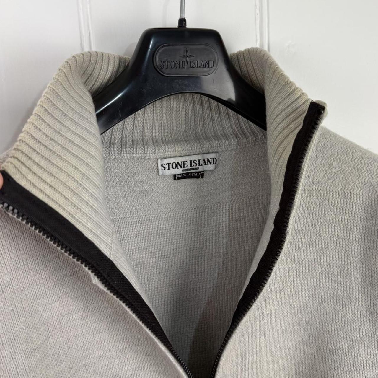 Stone Island Zip Up Knit Jumper (M)