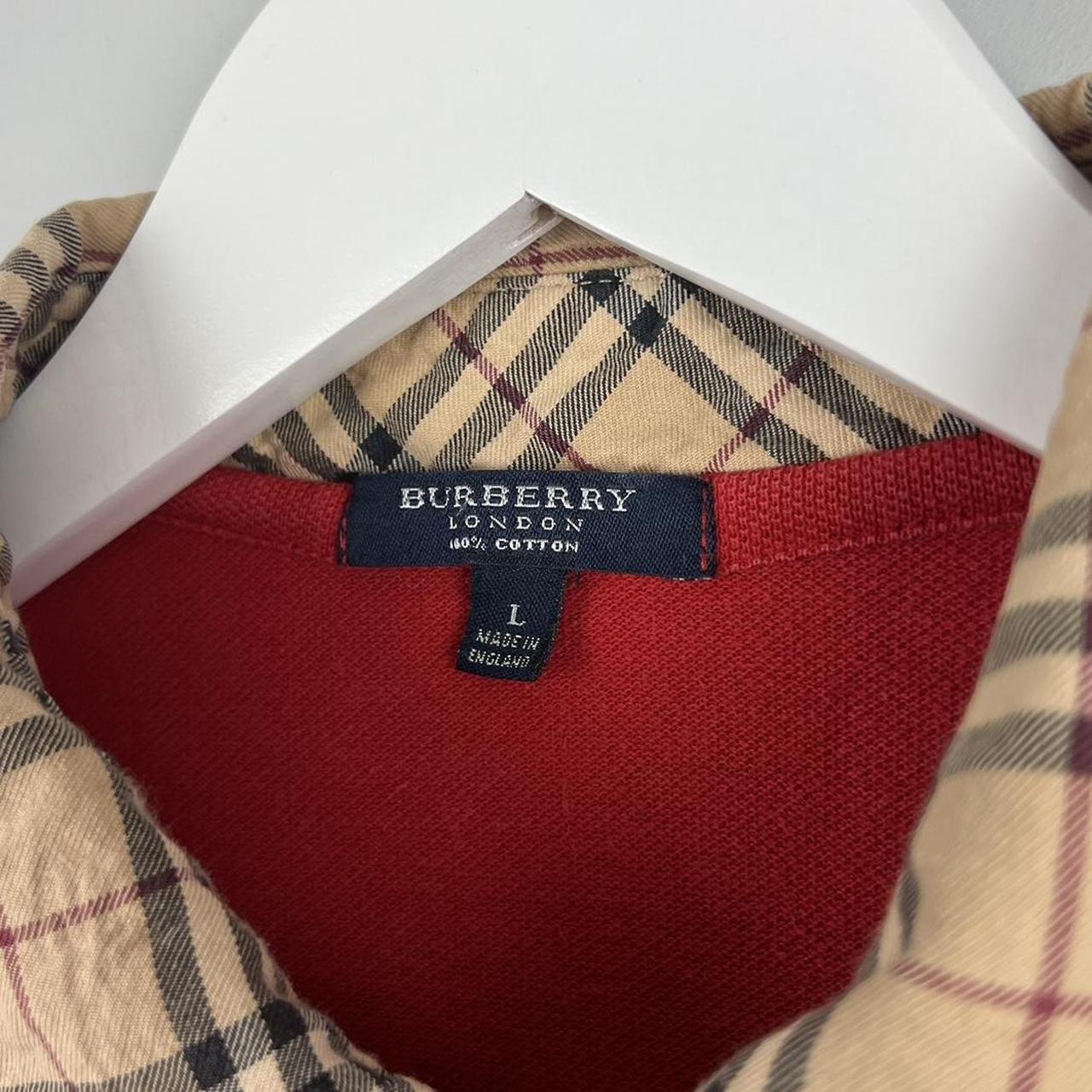Burberry Nova Check Logo Polo Shirt (L)