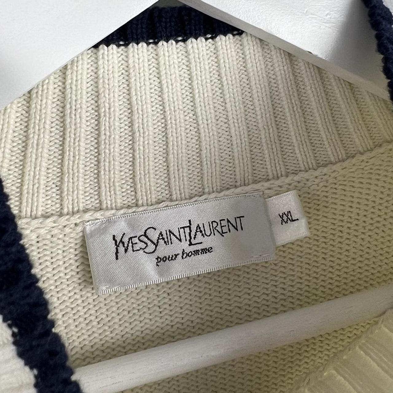00’s YSL Logo Knit Jumper (XXL)