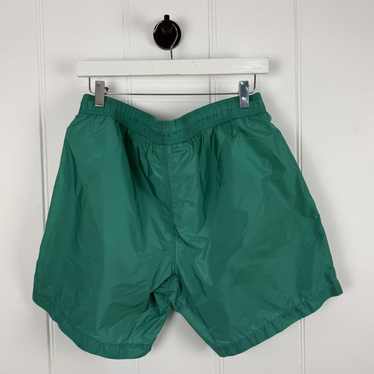 Moncler Logo Shorts Teal blue (XL)