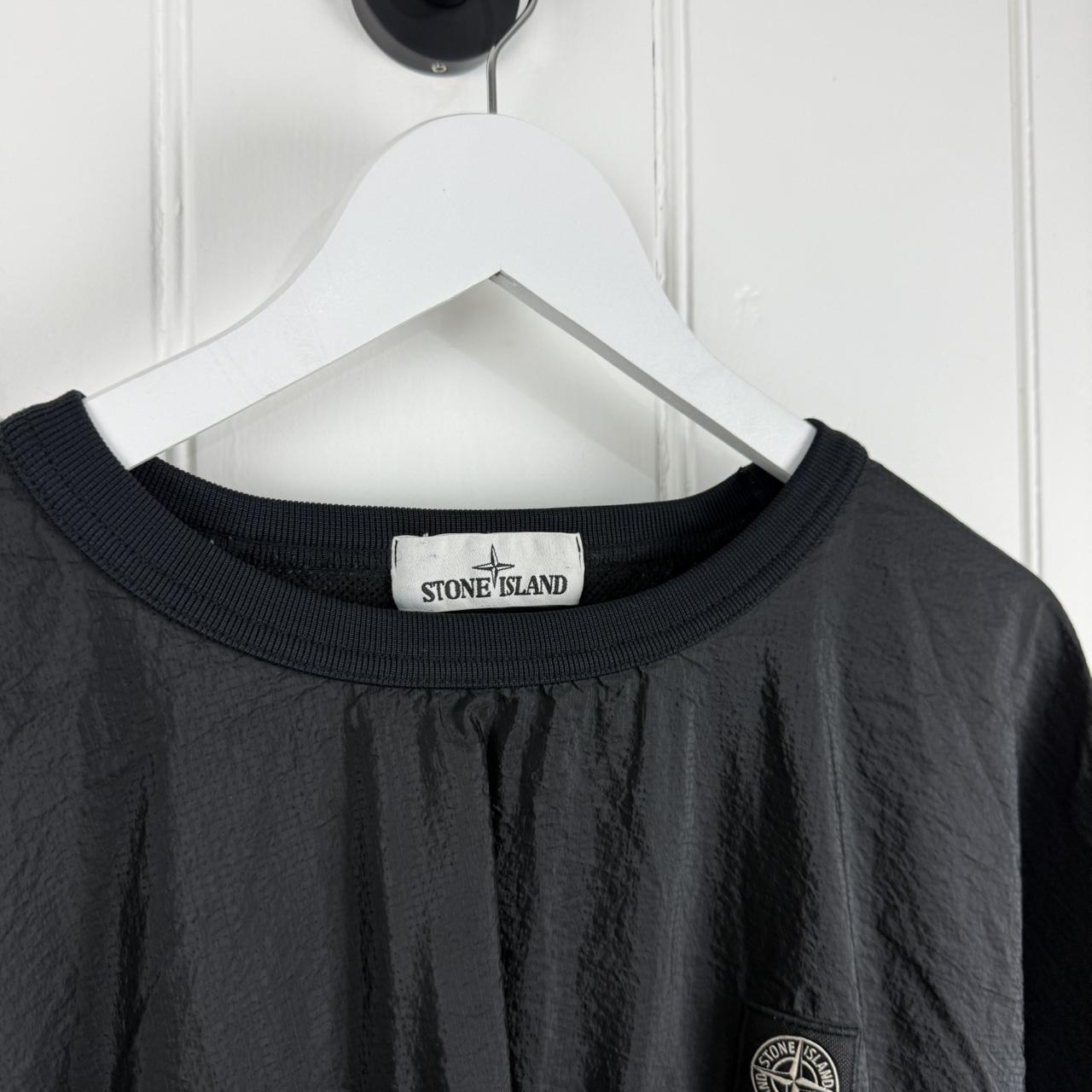 Stone Island Compass Logo Nylon Pullover Jumper (XL)