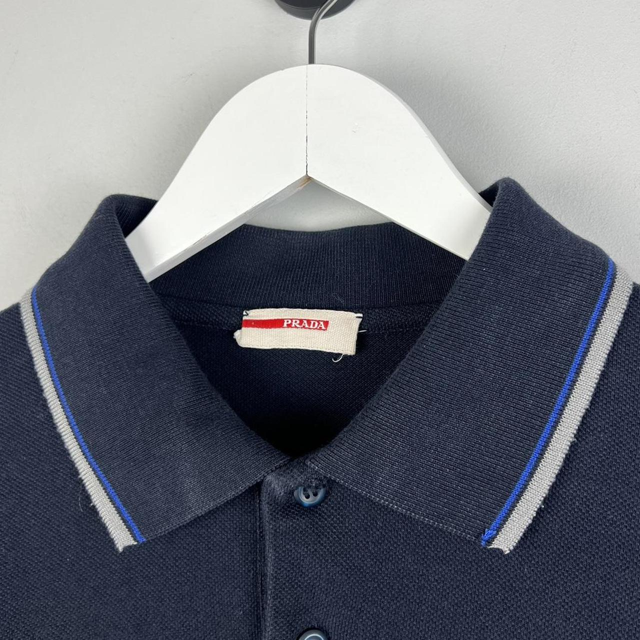 00's Prada Red Tab Polo Shirt (XL)