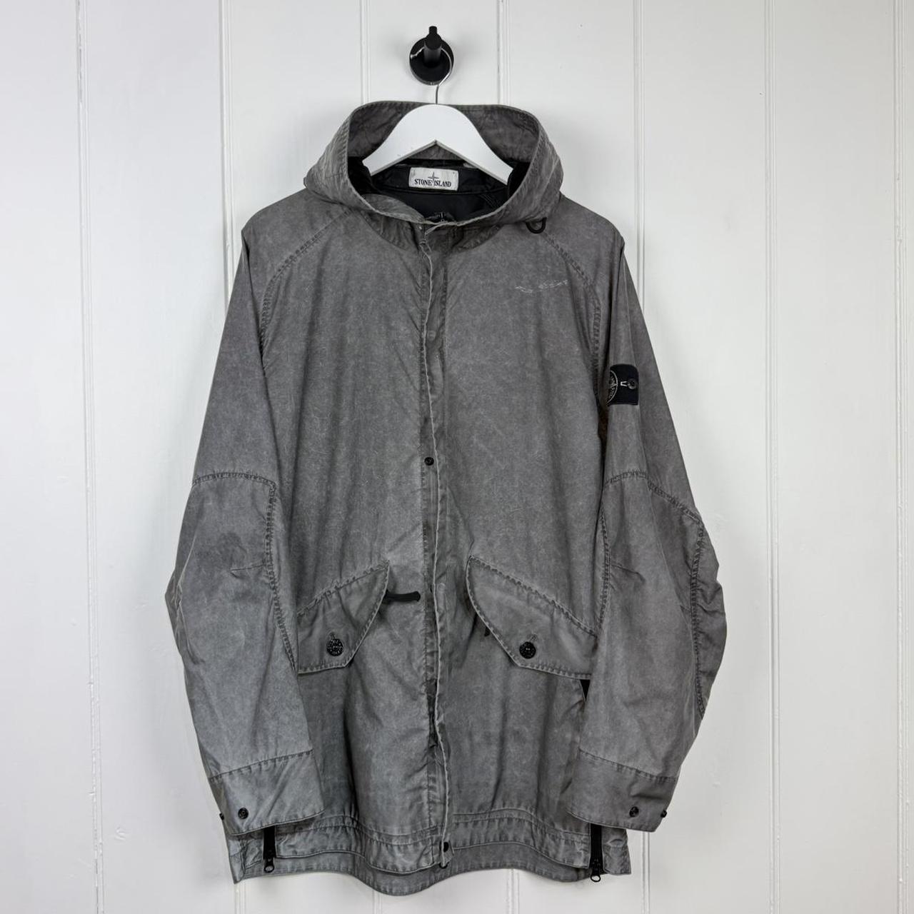 Stone Island Plated Dust Reflective Parka Jacket (L)