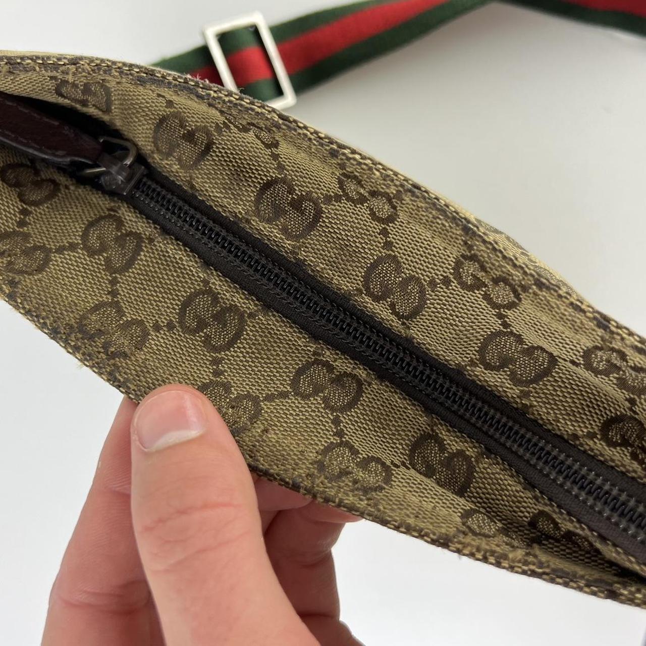 00’s Gucci Monogram Web Strap Messenger Bag