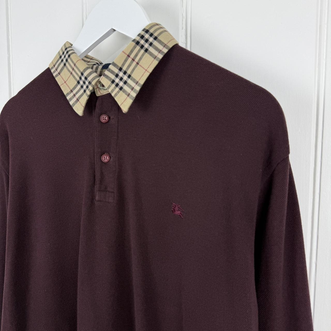 Early 2000’s Burberry Polo Shirt LS (XL)