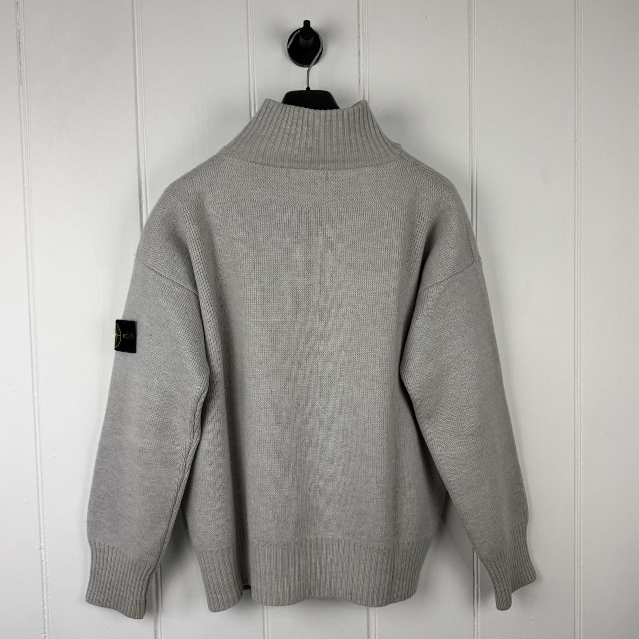 Stone Island Zip Up Knit Jumper (M)
