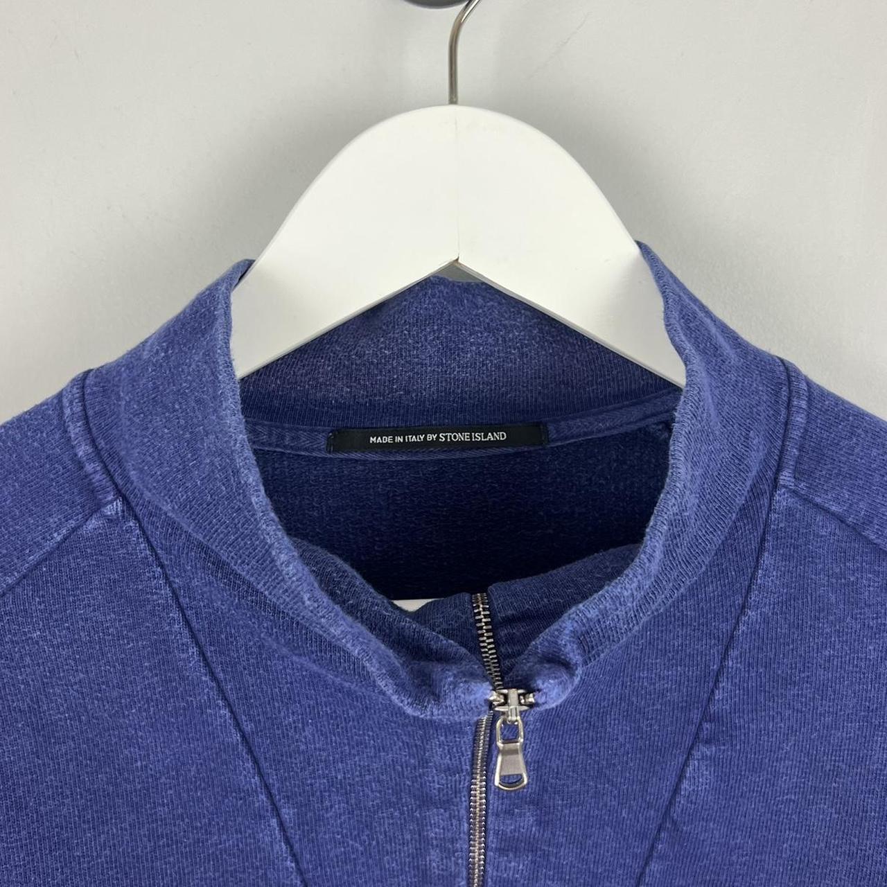 Stone Island Logo Quarter Zip Jumper (L)