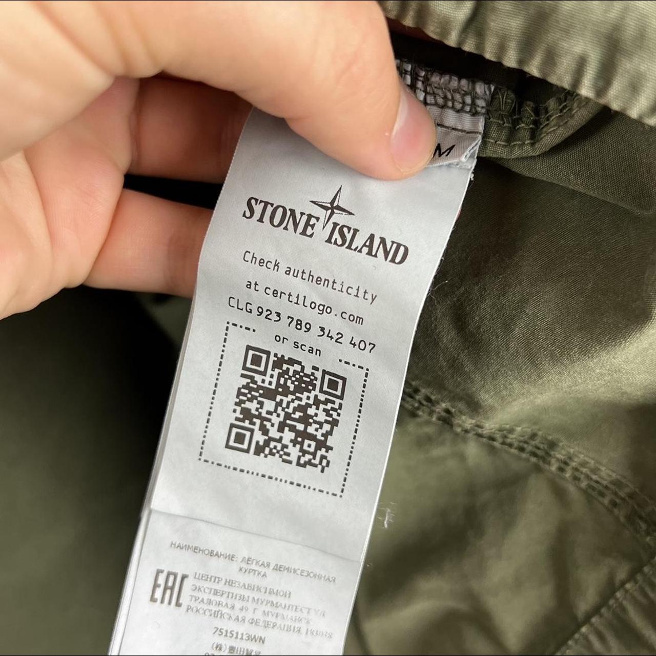Stone Island Washed Canvas Zip Over Shirt (M)