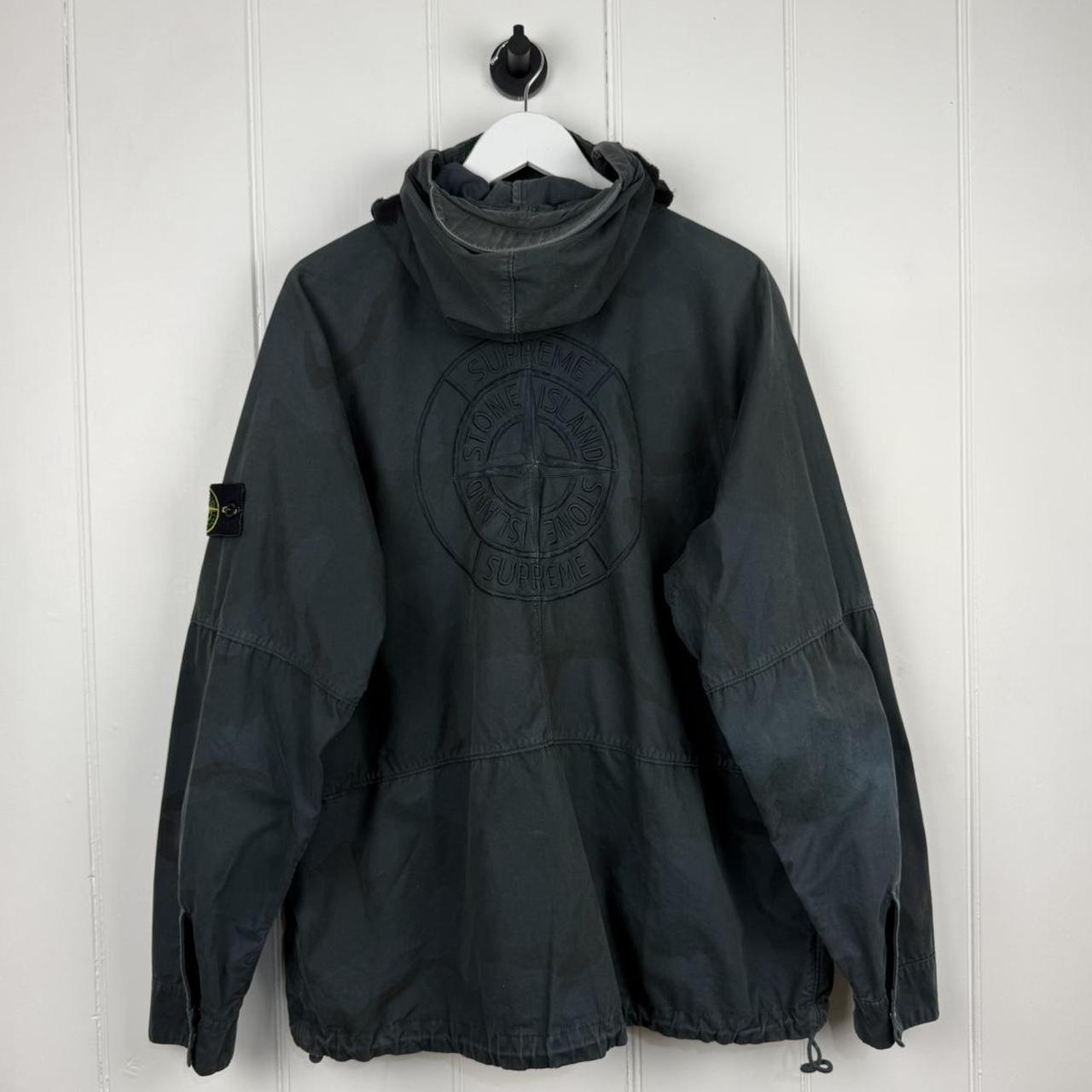 Stone Island x Supreme Brushed Cotton Camo Riot Mask Jacket (L)