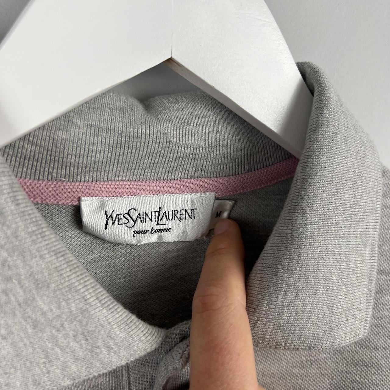 00’s Yves Saint Laurent Logo Polo Shirt (M)