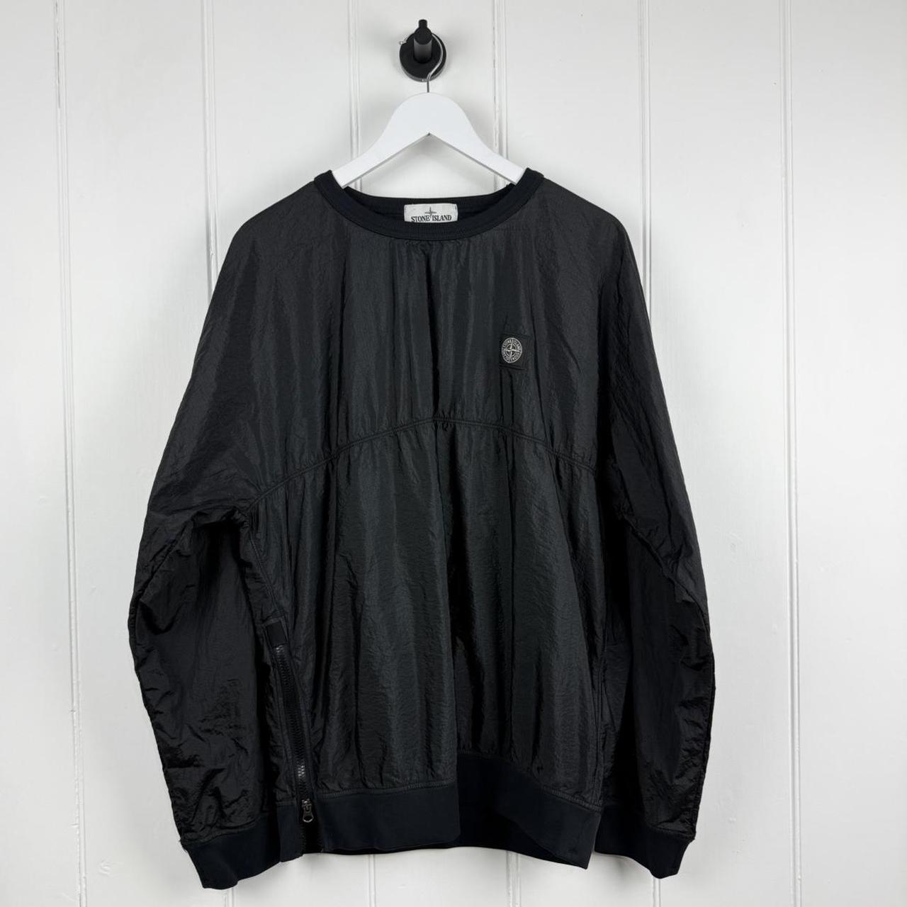 Stone Island Compass Logo Nylon Pullover Jumper (XL)