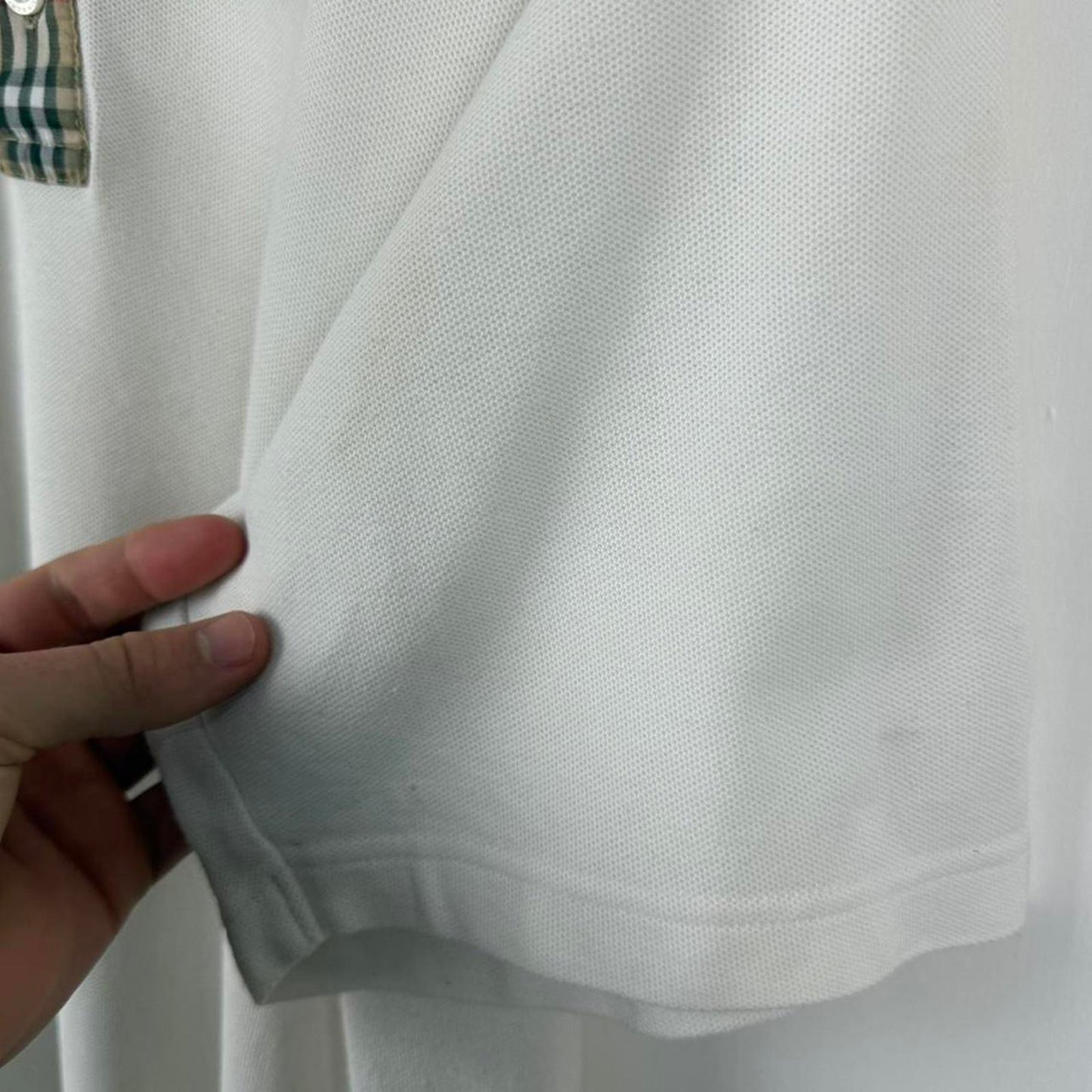 Burberry Golf Polo Shirt Nova Check Collar (L)